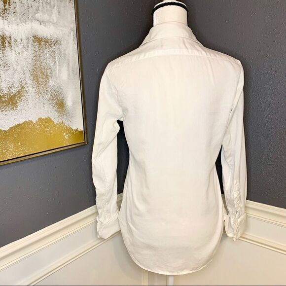 Nili Lotan collared ruffled button down tunic - Picture 4 of 7